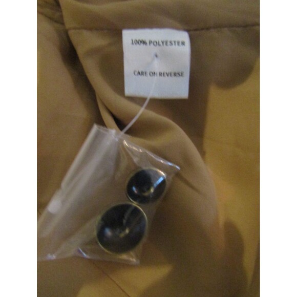 Adore Baroque Cropped Jacket NWT Inspired Khaki Paisley Raw Hem Retails $150 L - Picture 8 of 11